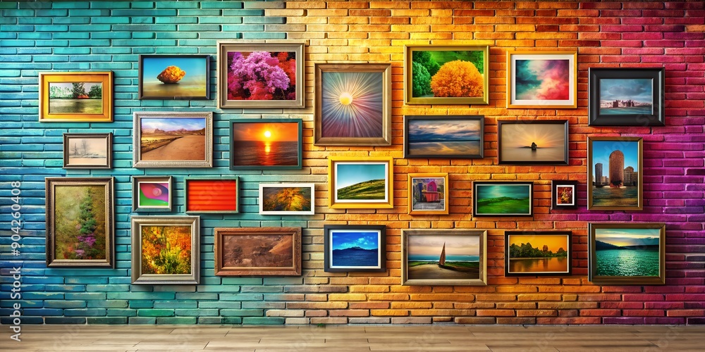 Poster a picture on a wall informative vibrant engaging generative by ai