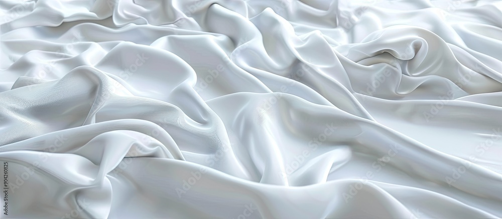 Poster background with white bedsheets suitable for copy space image
