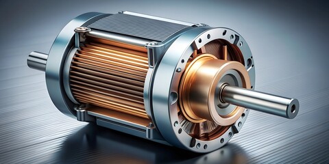 electric motor abstract image electric drive for mechanisms AI Generative