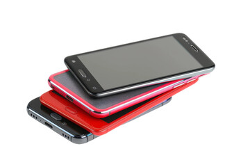 High-Resolution Smart Phone isolated on transparent background
