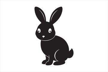 Rabbit Vector Silhouette Elegant and Versatile Illustrations for Creative Projects