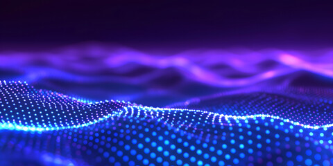Abstract digital background with glowing connections dark blue colors representing network artificial intelligence technology technology