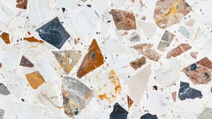 polished onyx terrazzo marble with high resolution, White marble flooring for interior decoration, used as studio background 