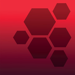 background with hexagon red