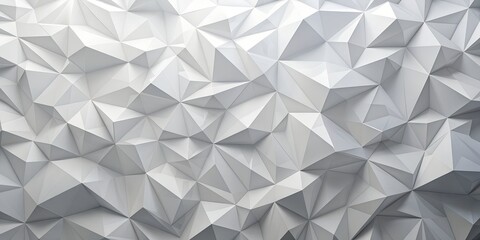 White low poly background texture 3d rendering Generative AI Generative By AI