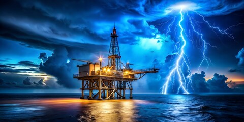 oil rig drilling platform
