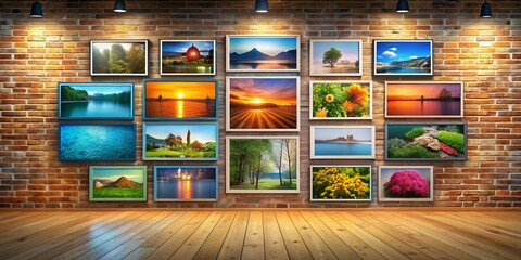 A picture on a wall informative Vibrant engaging AI Generative