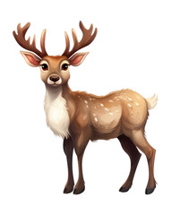 Fototapeta premium PNG Reindeer wildlife cartoon antler.