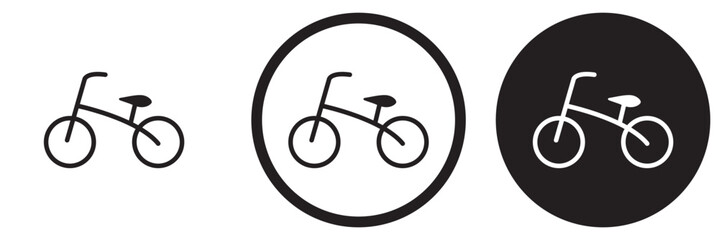 Bicycle icon vector illustration sign symbols Set. bicycle simple icon set graphic. 