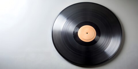 Obraz premium Schallplatte Vinyl Schellack Vinylscheibe Scheibe Platte AI Generative