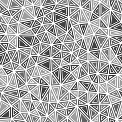 Triangles pattern. Small triangles size. Solid shapes in frames. Mono tone style. Repeatable pattern. Beautiful vector tiles. Slate Gray Palette. Seamless vector illustration.