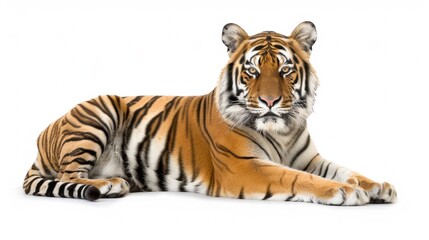 Naklejka premium The majestic resting tiger