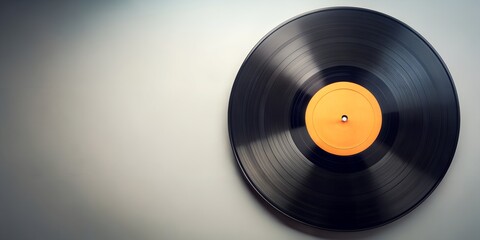 Obraz premium Schallplatte Vinyl Schellack Vinylscheibe Scheibe Platte Creative AI