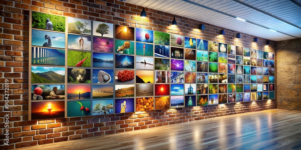 Poster a picture on a wall informative vibrant engaging generative by ai