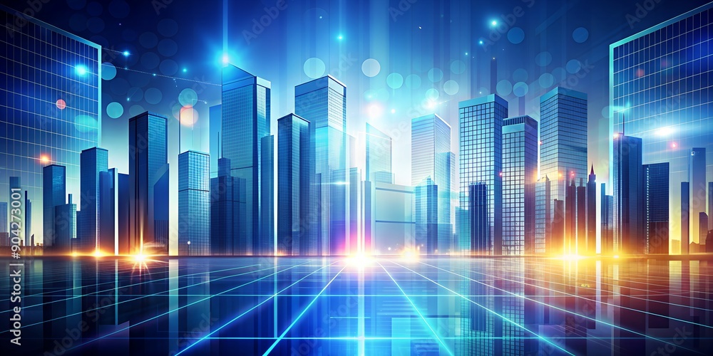 Poster modern tech abstract background modern and digital background for business generative by ai