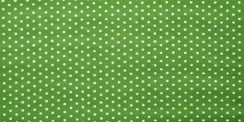 green fabric with white polka dots background Creative AI