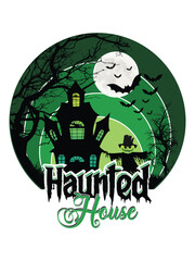 Halloween Typography, vintage, haunted and creepy design