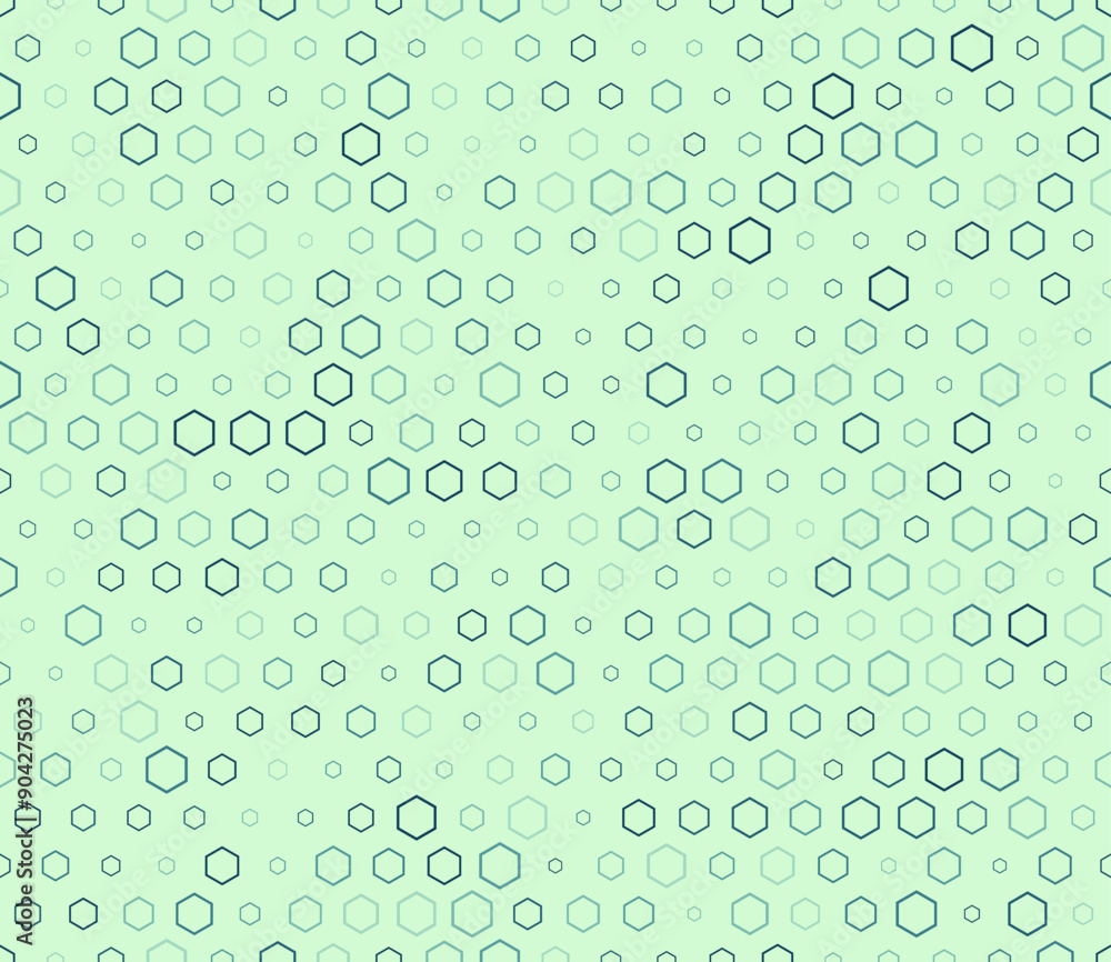 Poster hexagonal pattern background. multicolored geometric elements of varied sizes. hexagon stacked mosai