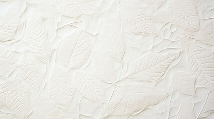 White Leaf Embossed Texture