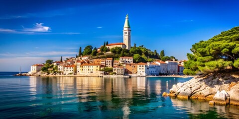 Beautiful Nature In City Rab Croatia AI Generative