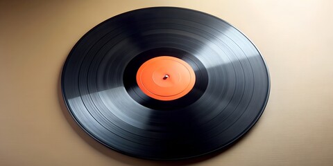 Obraz premium Schallplatte Vinyl Schellack Vinylscheibe Scheibe Platte AI Generative