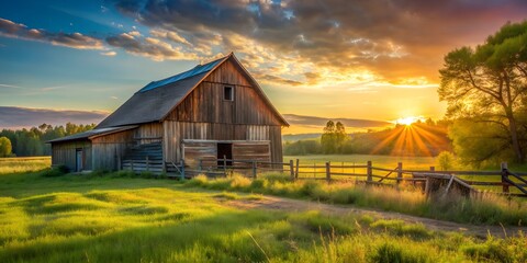 Rustic Play in the Golden Hour Creative AI, hour, toddler, mother, autumn