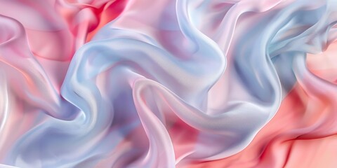 Obraz premium Smooth silk fabric texture in delicate pastel hues, ideal for fashion and textile design themes