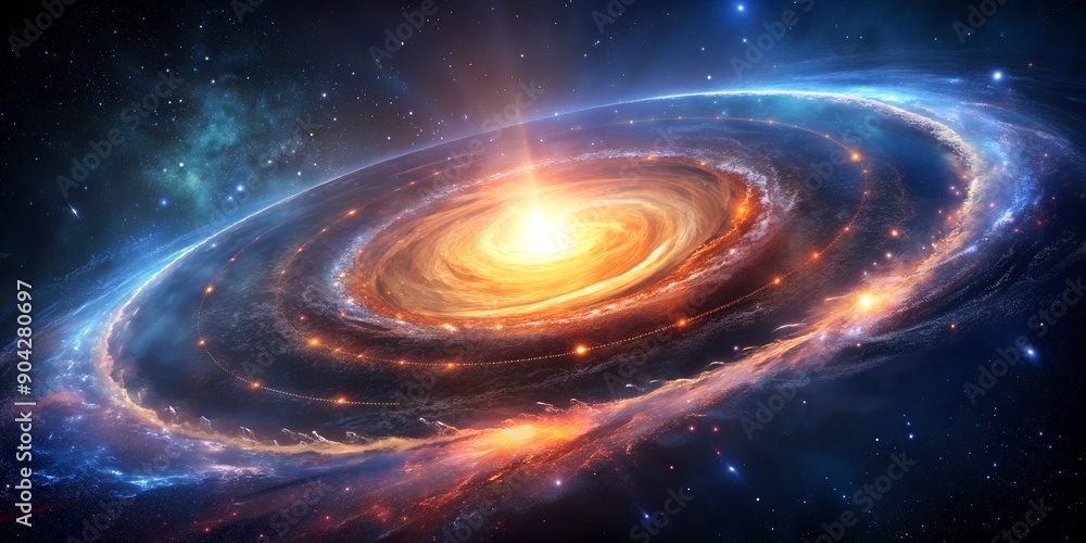 Poster background with space
