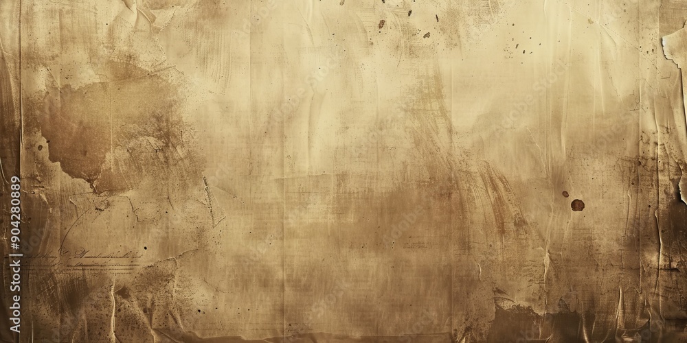 Poster vintage textured paper background with sepia tones and worn edges, evoking nostalgia and retro vibes