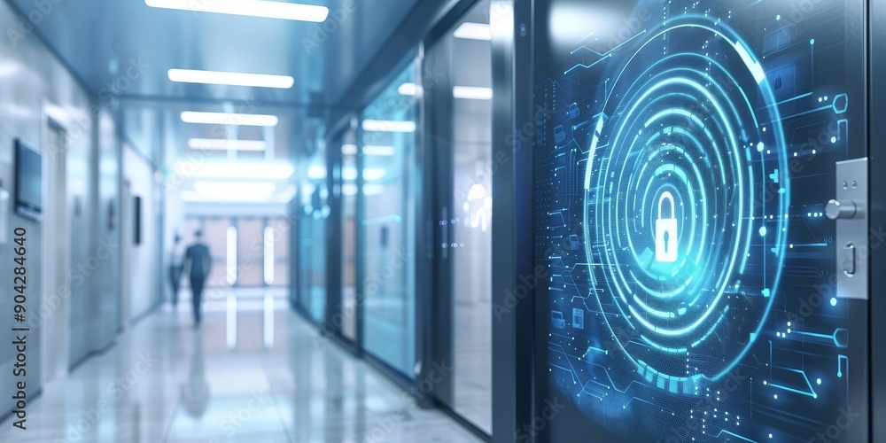 Aufkleber integration of biometric security systems with access control devices in a corporate environment, sh