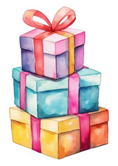 Obraz premium PNG Presents cartoon gift white background.