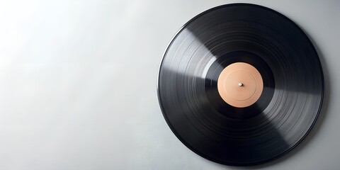 Obraz premium Schallplatte Vinyl Schellack Vinylscheibe Scheibe Platte Generative By AI