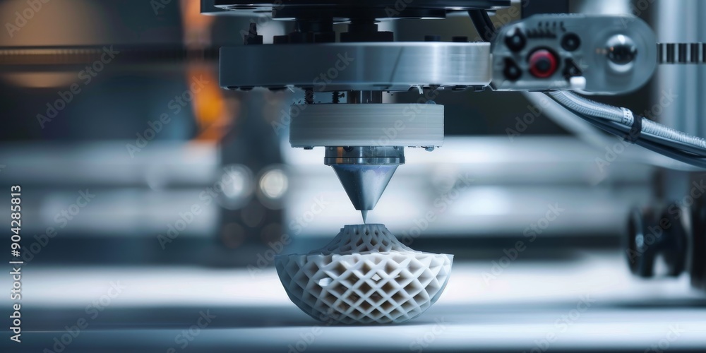 Aufkleber integration of 3d printing technology into custom manufacturing processes, showcasing additive manuf