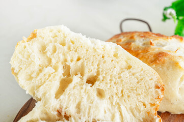 手作りチャパタの断面