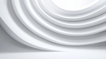Obraz premium Abstract minimalist design with straight and curved lines on a white background, creating a peaceful and calming visual experience, high-resolution photo, realistic photo