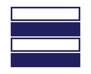 Fototapeta premium Rectangle Geometric Shape And Outline Collection Blue Symbol Element Vector Graphic Design Illustration