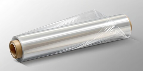 Stretch film mockup for packaging design, plastic wrap, packaging, stretch film,wrapping, protection, cling film