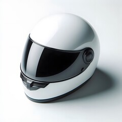 Fototapeta premium motorcycle helmet isolated on white