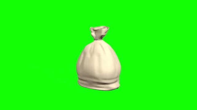  British pounds rain - green screen effect