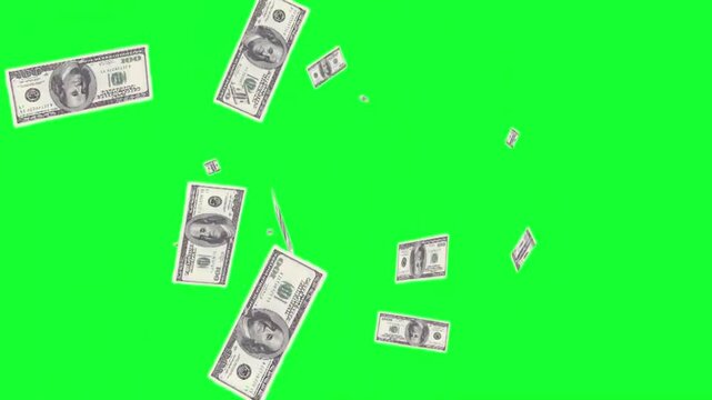 Dollars Money Falling Free Effects (Download)
