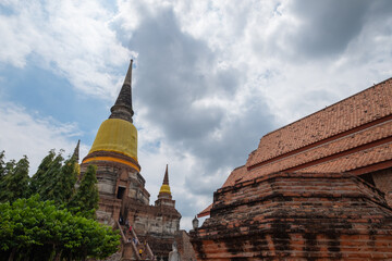 Ruins of temples in the Sukhothai province, Thailand.