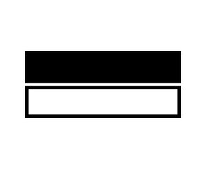 Rectangle Shape And Outline Black Symbol Element Vector Graphic Design Illustration