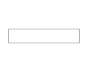 Rectangle Geometric Outline Shape Black Symbol Element Vector Graphic Design Illustration