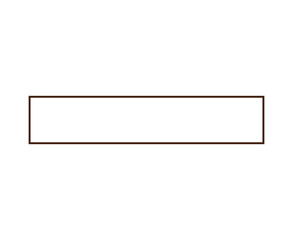 Rectangle Geometric Outline Shape Brown Symbol Element Vector Graphic Design Illustration
