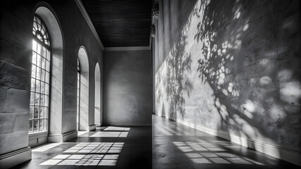 show contrasting elements of light and shadow