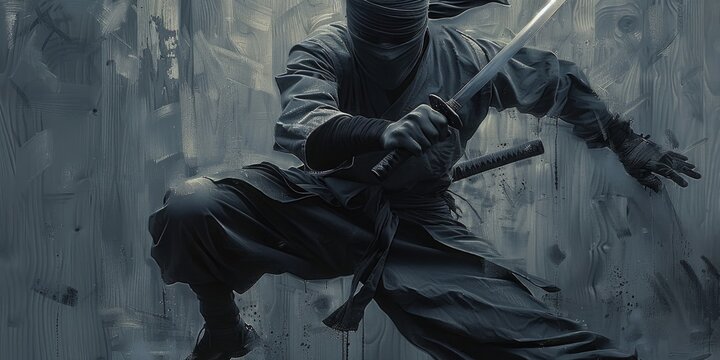 Ninja Warrior with a Katana