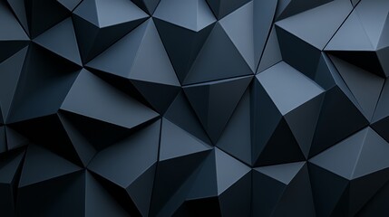 Foreboding geometric patterns in dark hues, with polygonal shapes creating a sense of depth and mystery, accented by subtle highlights, high-resolution photo