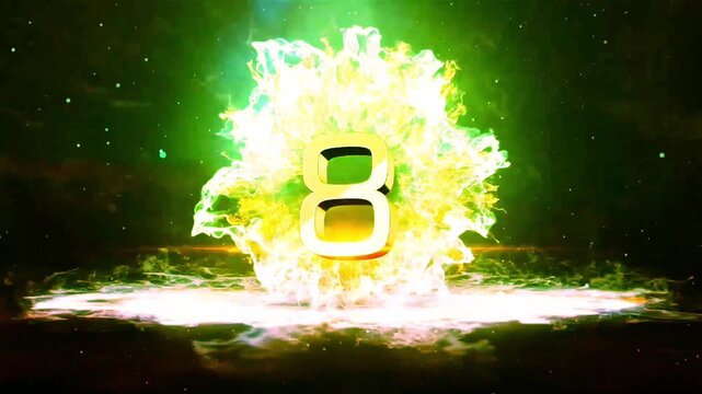 10 seconds countdown animation overlay