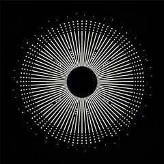 An icon, logo, or tattoo that has white lines on a black background.