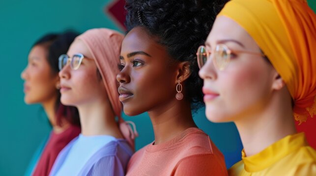 Developing inclusive visuals for stock content, featuring women from different cultural backgrounds and age groups using SeeHer guidelines